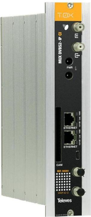 Televes U3QIP-S2-CI T-0X streamer 3 x DVB-S2 in IP with CI cable preparation system
