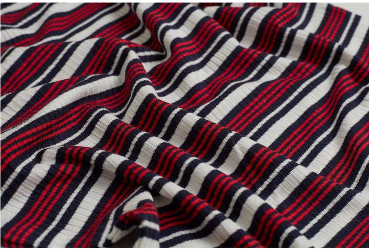 Actual product image Urban Classics Ladies Rib Stripe Cropped Top (L)