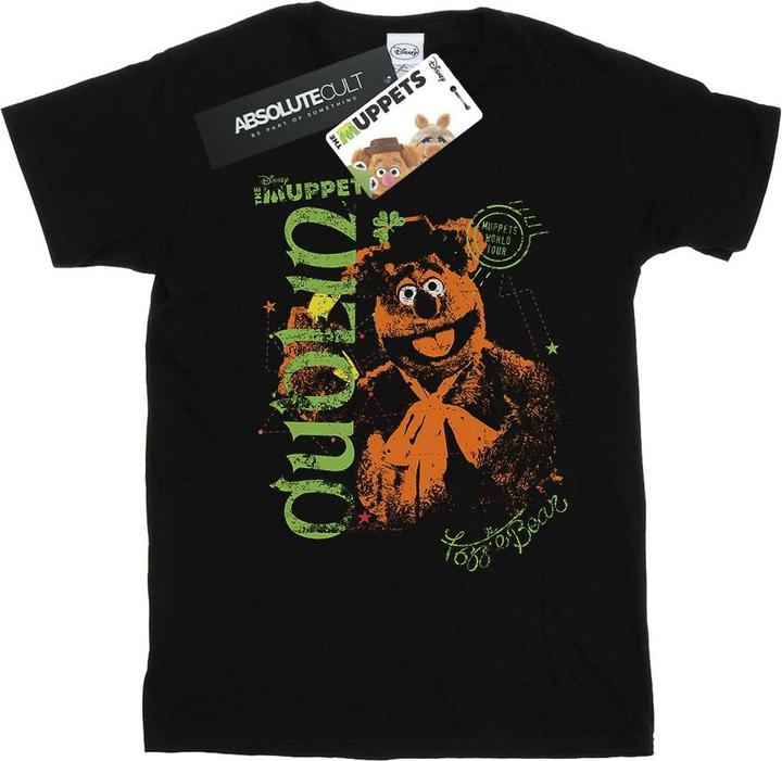 Actual product image Disney Womens/Ladies The Muppets Fozzie Bear In Dublin Cotton Boyfriend T-Shirt (XXL)
