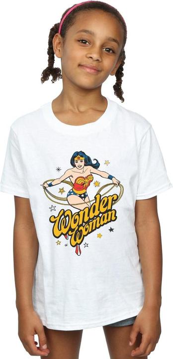 Immagine prodotto Wonder Woman Stars Maglietta Ragazze (140, 146)