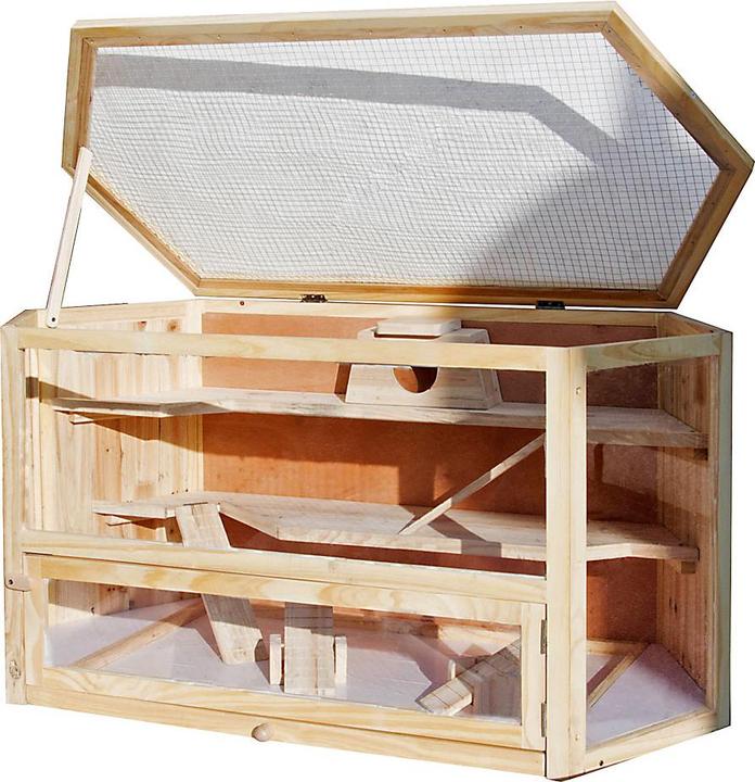 Image du produit Wiltec XXL cage pour rongeur 1150x600x580mm en bois cage pour hamster cage pour souris