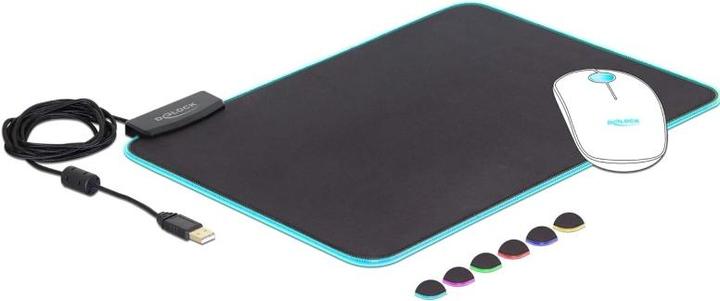 Immagine prodotto Delock Tappetino per mouse USB con illuminazione RGB (M)