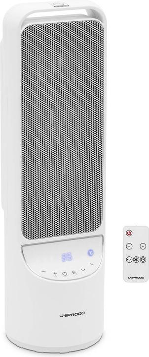 Produktbild Uniprodo Elektro-Heizlüfter Heizstrahler Elektroheizer 1200/2000 W schwenkbar weiss (2000 W)
