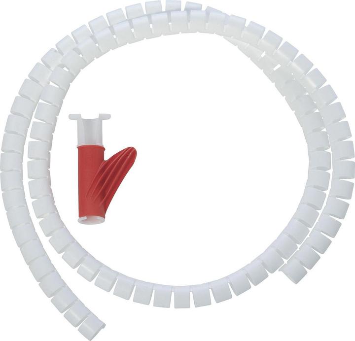 MicroConnect Mangiacavi 25mm bianco 20metro (2000 cm)