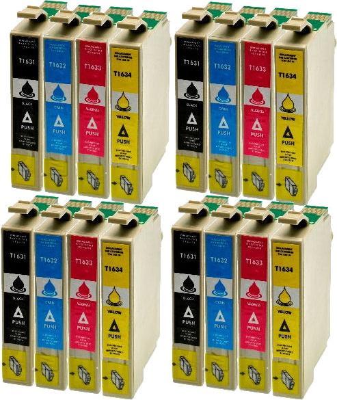 Actual product image Hermex Compatible Ink Cartridge XL for Epson WorkForce WF-2760DWF (M, Y, C, FC)