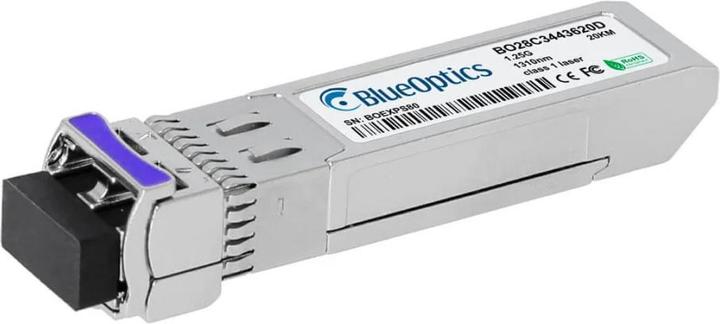 Actual product image BlueOptics BO28C4334640DIN cSFP Bidi Transceiver 1000BASE-2BX-D 40KM industrial