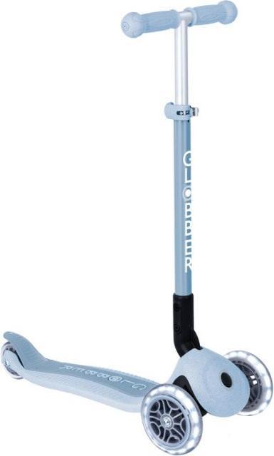 Produktbild Globber PRIMO FOLDABLE LIGHTS ECO blaubeere, mit Leuchtrollen