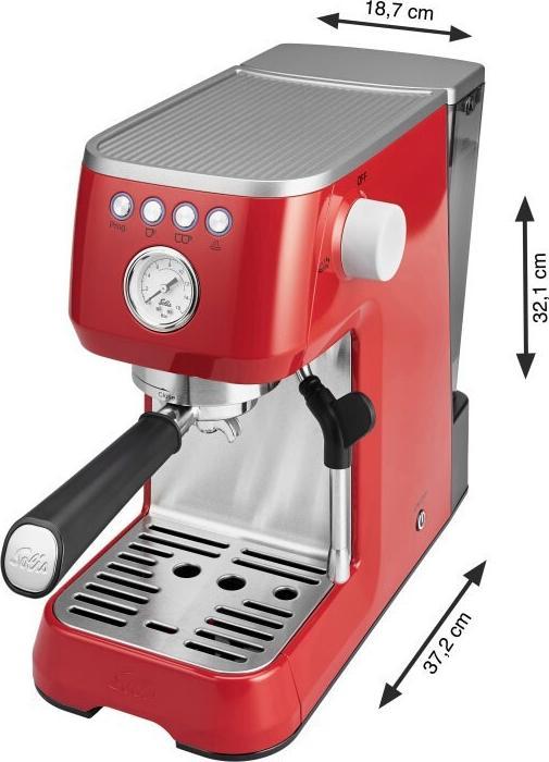 Produktbild Solis Barista Perfetta Plus 1016 Siebträgermaschine rot 980.19