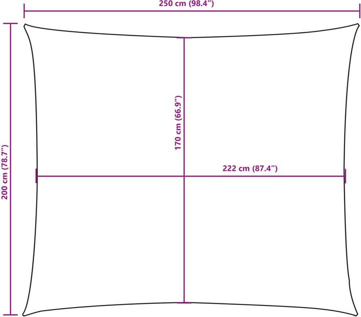 Image du produit VidaXL Voile d'ombrage (200 x 250 cm)