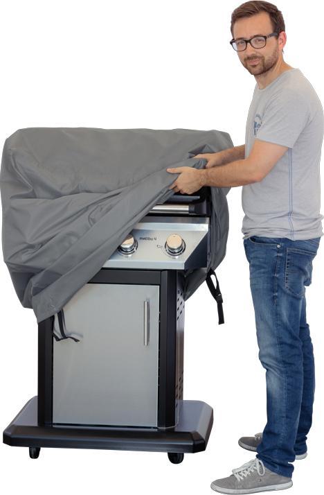 Actual product image Keller Fahnen Blache für Gartengrill, gross, 145x60x110 cm Premium Cover 200 g/m2 (Grill)