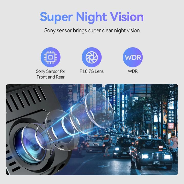 Productafbeelding Viofo A129 Pro 2CH Duo 4K Wifi GPS - Hoogwaardige dashcam voor in de auto (GPS-ontvanger, WiFi, Ingebouwd display, Ingebouwde microfoon, 4K)