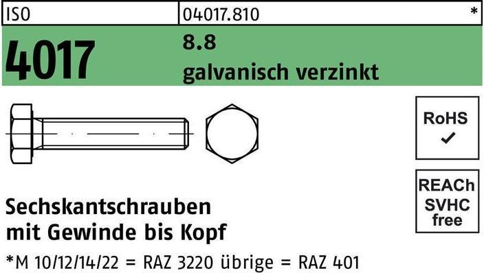 Immagine prodotto Bufab Vite a testa esagonale ISO 4017 VG M 36 x 150 8,8 zincata (5 Viti per pezzo)