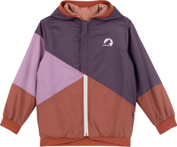 Actual product image finkid wendbare Regenjacke Muutuva peach/rust (140, 146)