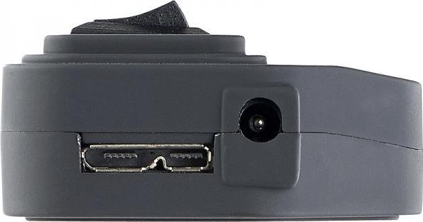 Produktbild Xystec Aktiver USB-3.0-Hub mit 7 Ports, einzeln schaltbar, 2-A-Netzteil