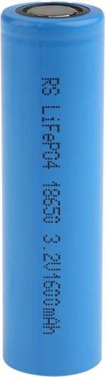 Image du produit Rs Pro NCF 18650 18650 Batterie au phosphate de lithium, 3.2V / 1.5Ah, connecteur standard (1 pcs, 18650, 1500 mAh)