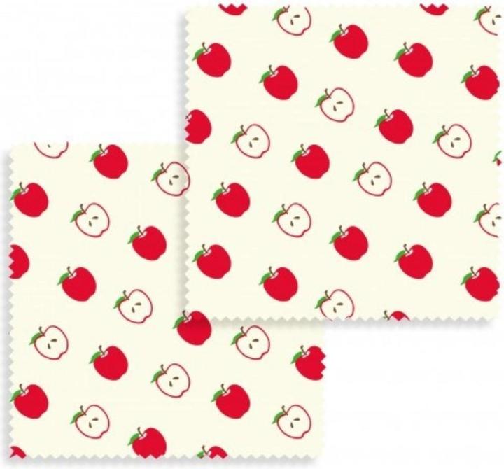Nuts Bienenwachs Wraps 2er Set Apfel, 20x20 cm (2 x)
