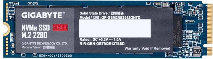 Image du produit Gigabyte GP-GSM2NE3512GNTD (512 Go, M.2 2280)