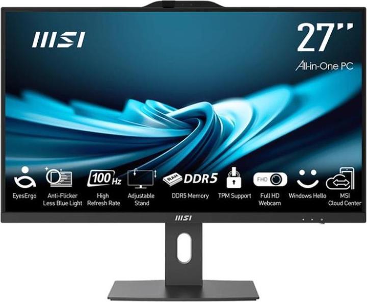 Actual product image MSI AIO PRO AP272P 14M-495EU i7-14700 27 IPS LED FHD Non-Touch Anti-Glare 16GB SSD1TB M.2 AX211 WiF (Intel Core i7-14700, 16 GB, 1000 GB, Intel Iris Graphics)