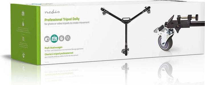 Actual product image Nedis Tripod trolley Maximum load capacity: 20.0 kg Tripod diameter range: 29.0 mm Carrying bag included (Metal)