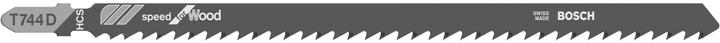 Actual product image Bosch Professional Zubehör Jigsaw blade T 744 D Speed for Wood, 3-pack