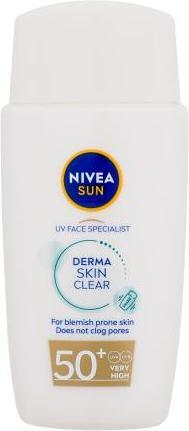 Image du produit NIVEA UV Face Specialist Derma Skin Clear (Crème solaire visage, SPF 50, 40 ml, 150 g)