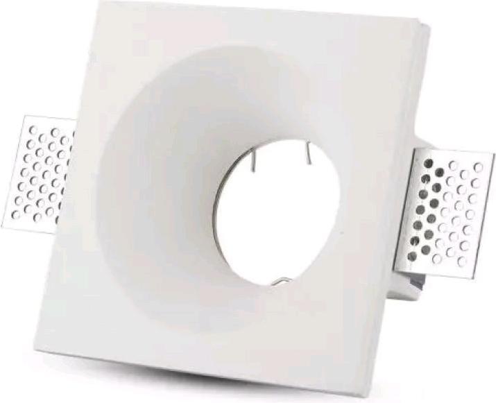 Produktbild V-TAC VT776SQ GU10 Fitting Square Gips Weiss