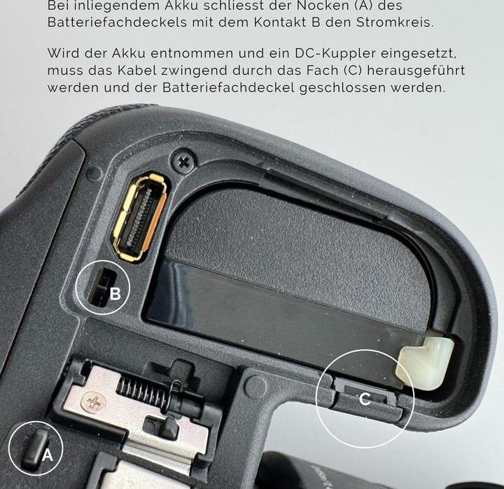 Image du produit Patona USB-C Input Akku-Adapter LP-E6NH (Coupleur DC)