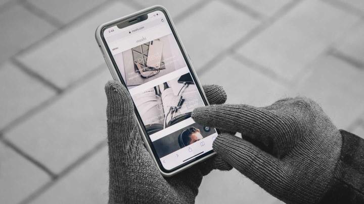 Image du produit Moshi Gants à écran tactile Digits - Gris foncé (L) (L)