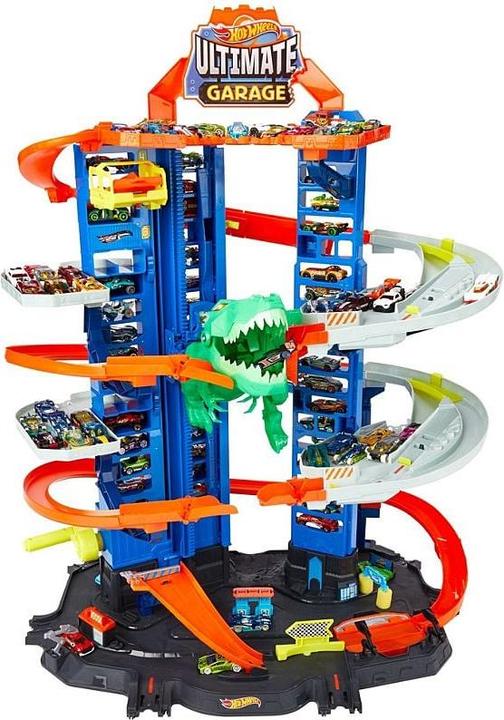 Immagine prodotto Hot Wheels Parcheggio della City Megacity con attacco di T-Rex