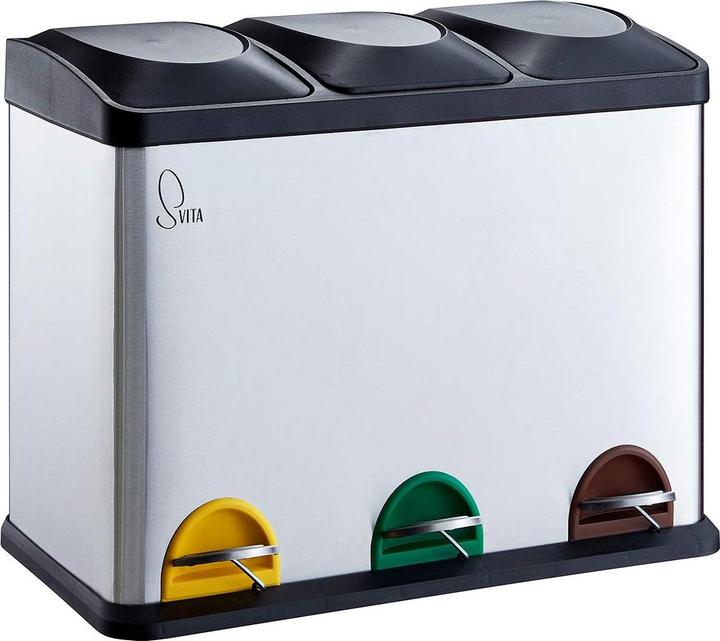 Produktbild Svita TC3X15 Treteimer Silber (45 l)