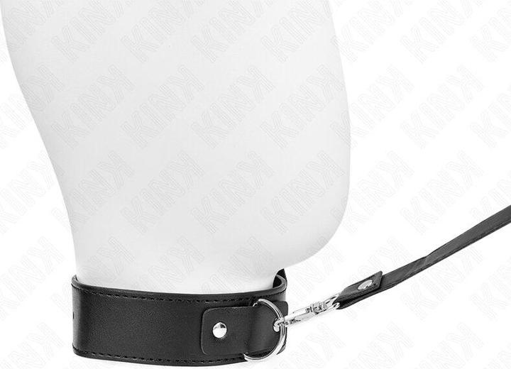 Actual product image Kink NECK CHAIN WITH BELT 116 CM BLACK BELT ADJUSTABLE 32-50 CM X 8 CM