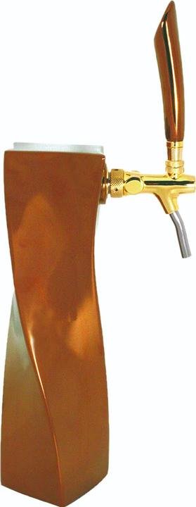 Produktbild Ich-zapfe Schanksäule, Bierzapfsäule - Modell Flax, Bronze, Goldeinsatz, 1-leitig