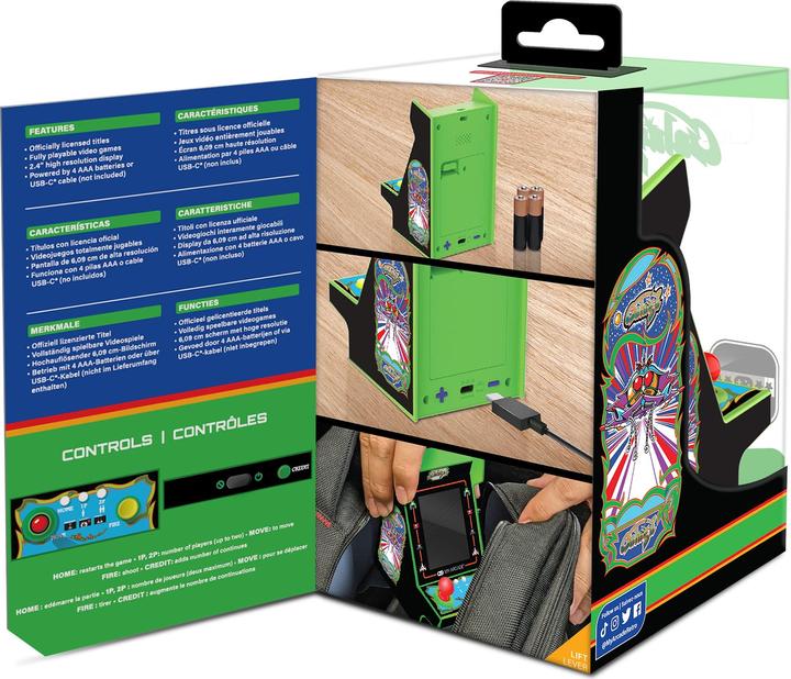 Produktbild MyArcade My Arcade DGUNL-4197 Galaga/Galaxian Nano Player Pro Portable Retro Arcade (2 GAMES IN 1)