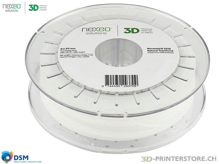 Actual product image Royal DSM Novamid ID 1030 (Nylon, 2.85 mm, 500 g, White)