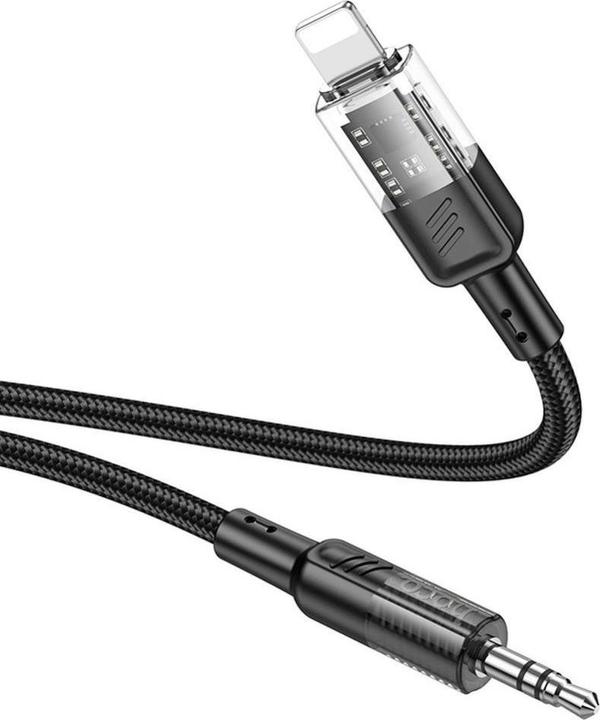 Image du produit Hoco UPA27 Digital Audio / AUX Umwandlungskabel auf Lightning, schwarz (1.20 m, Lightning)