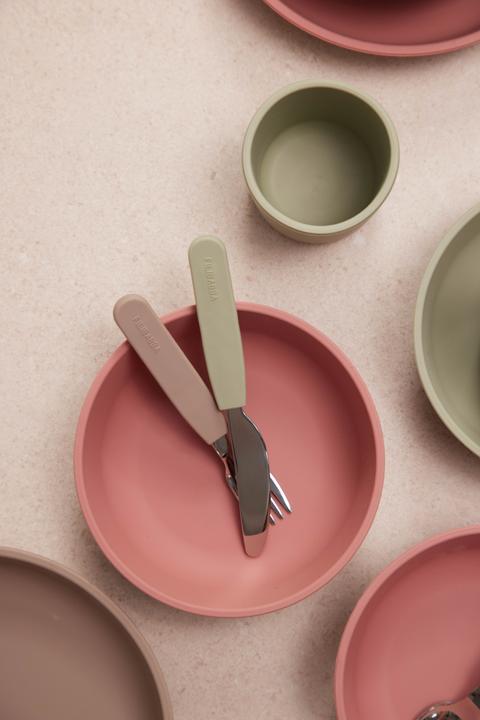 Actual product image Filibabba Silicone cutlery set