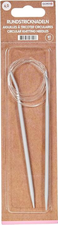 Immagine prodotto Glorex Ferri circolari da maglia, 4,0 mm, 80 cm