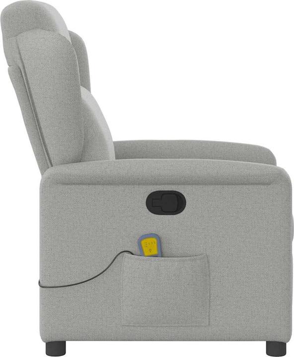 Immagine prodotto VidaXL Sedia da massaggio in tessuto grigio nuvola