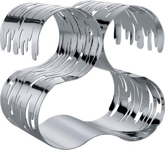 Produktbild Alessi Flaschenregal Barkcellar Silberfarben (19 x 15 cm, 5 Fl.)