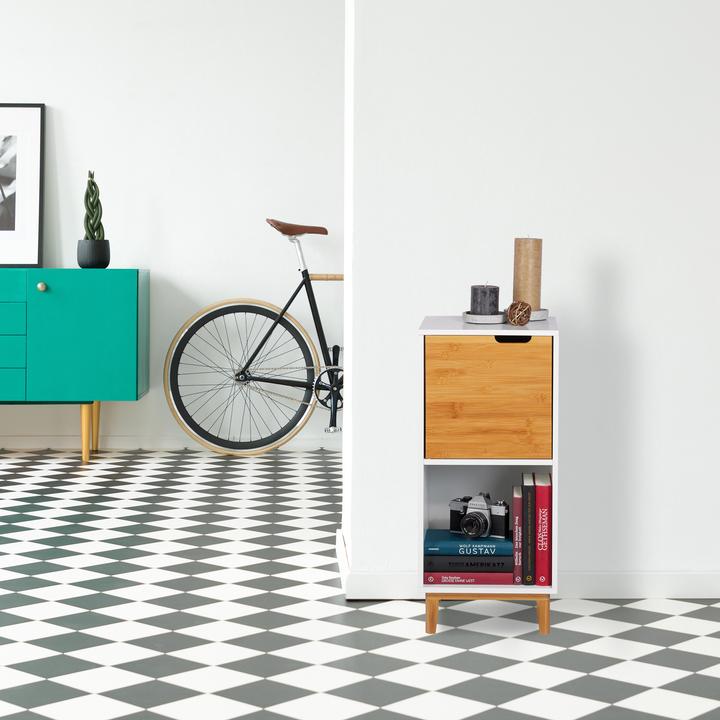 Actual product image Relaxdays Free Standing Shelf (32 x 30 x 101 cm)