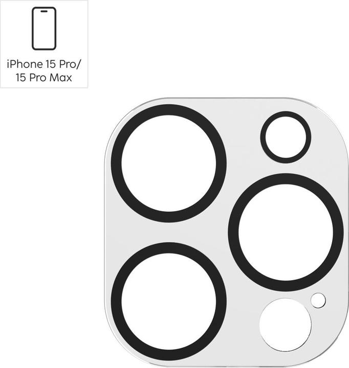 Actual product image Hama Cam Protect (1 Piece, Apple iPhone 15 Pro Max, Apple iPhone 15 Pro)