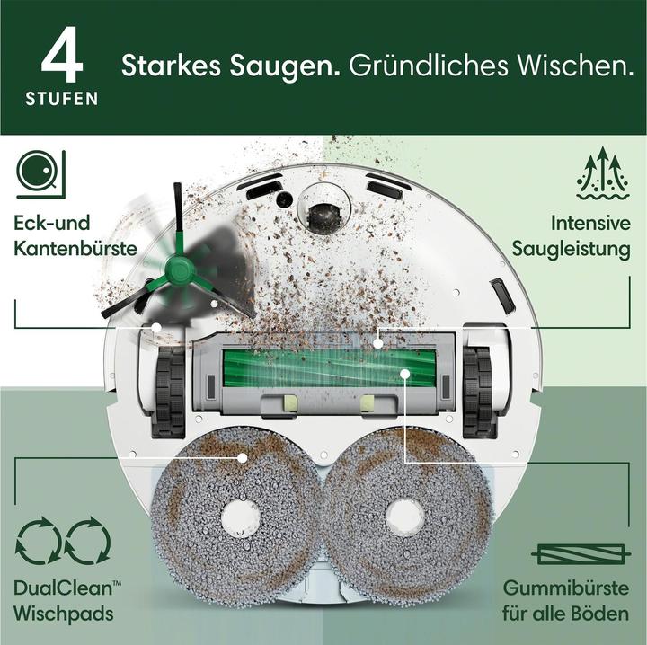 Image du produit iRobot Roomba Plus 405 Combo + AutoWash Dock (Robot d'aspiration et de nettoyage)
