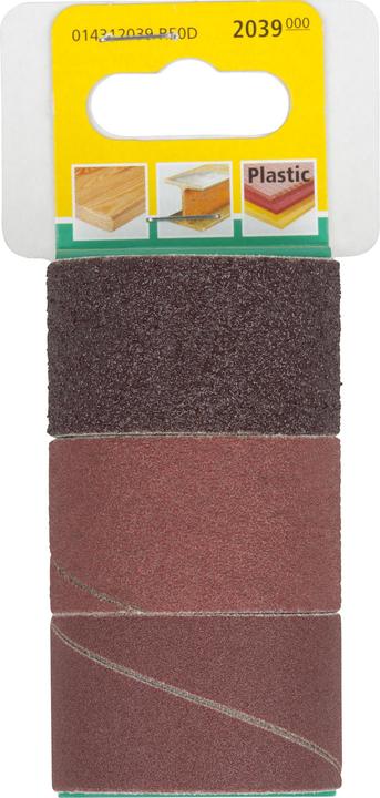 Produktbild wolfcraft wolfcraft 1 Schleifbänder-Set 3-tlg. ø45mm (50, 80, 150)