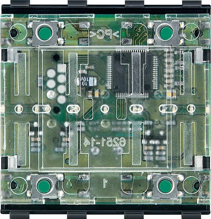 Actual product image Schneider KNX push-button module, 2-gang, System M MTN625299