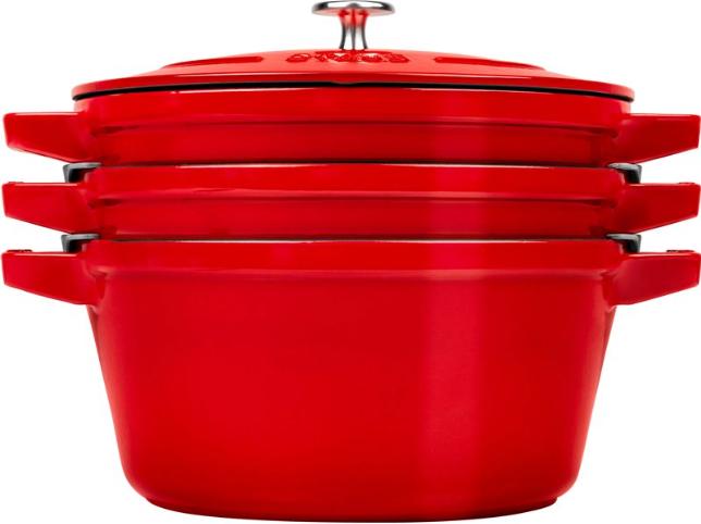 Staub Cocotte (24 cm, Bräter + Schmortopf, Gusseisen)