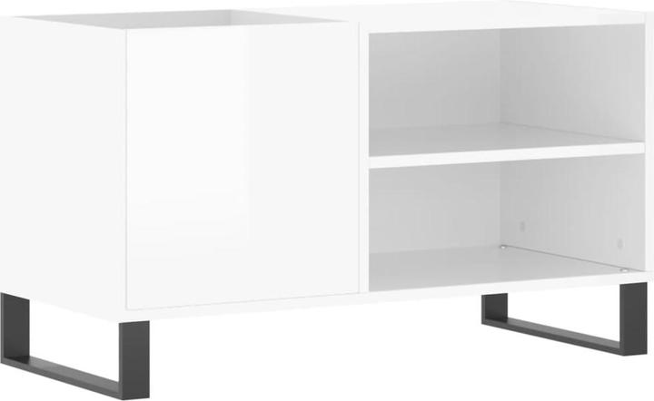 Produktbild VidaXL Plattenschrank Hochglanz-Weiss 85x38x48 cm Holzwerkstoff
