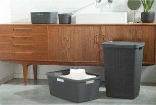 Image du produit Curver Panier à linge en jute 46L Deep Shadow (46 l)