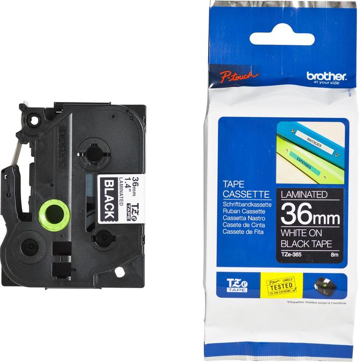 Immagine prodotto Brother Tze-365 (3.60 cm, Nero, Bianco)