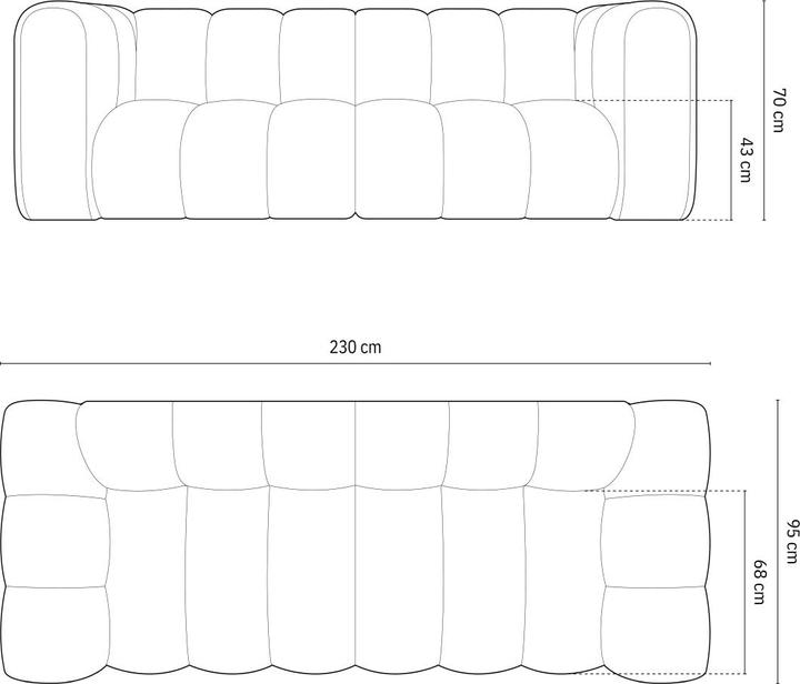 Actual product image Micadoni Lupine (4-seater, 2 person sofa, 3-seater)