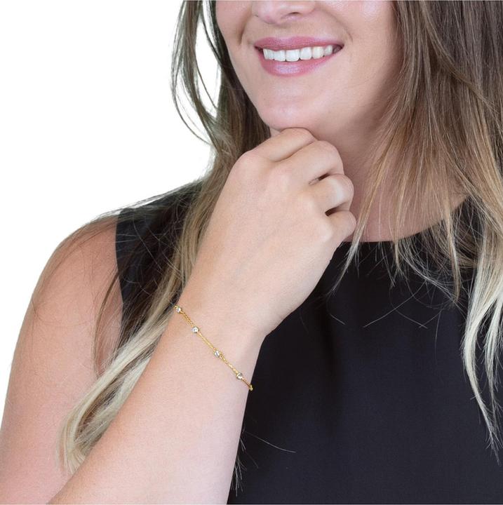 Actual product image Engelsrufer Bracelet ERB-LILMOON-ZI-G Moonlight Ladies (19 cm, 925 silver)
